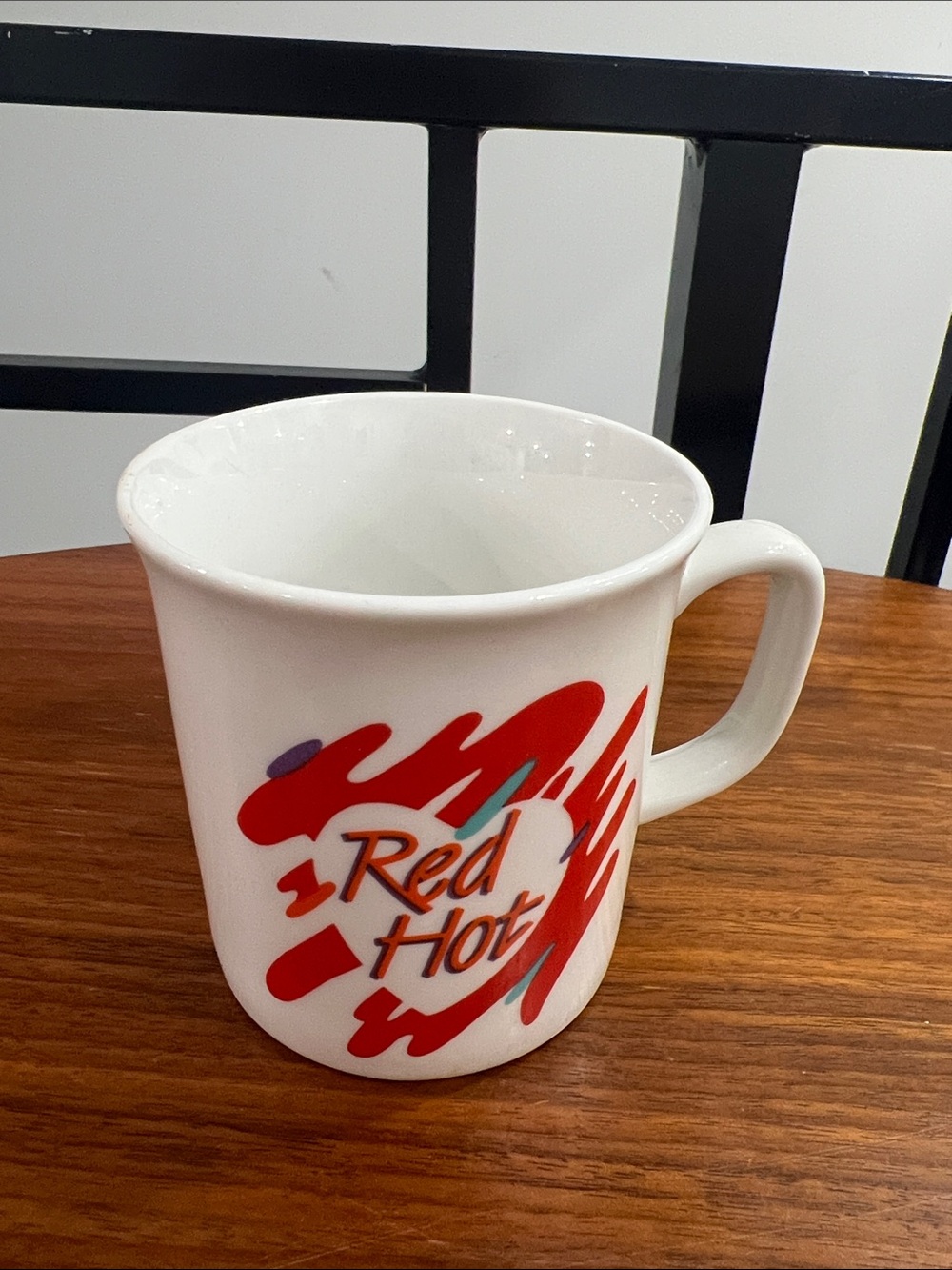 Vintage 80s/90s "Red Hot" Ceramic Mug